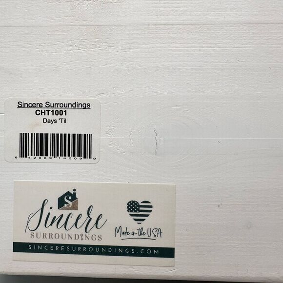 Sincere Surroundings wooden Countdoen to Christmas sign - Picture 5 of 7